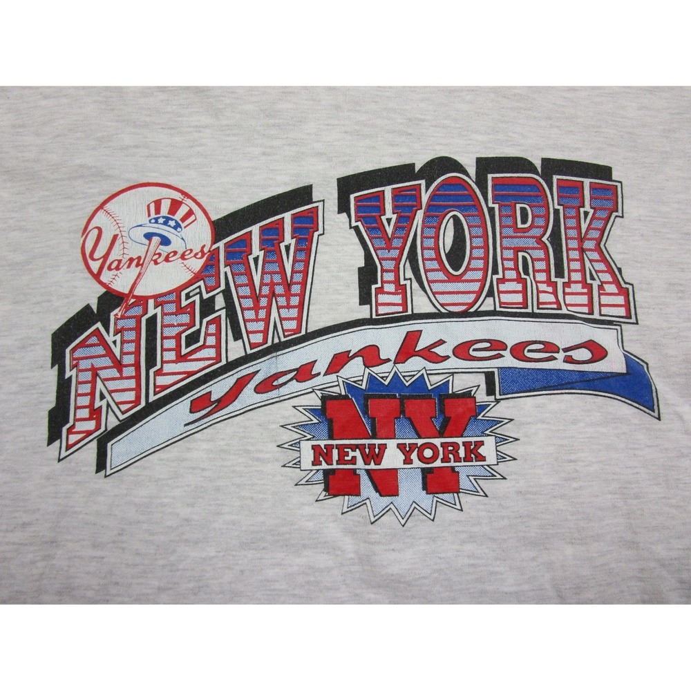 Vintage 90s New York Yankees T-Shirt Men's (XL) MLB Baseball Yanks Athletic - Picture 4 of 11